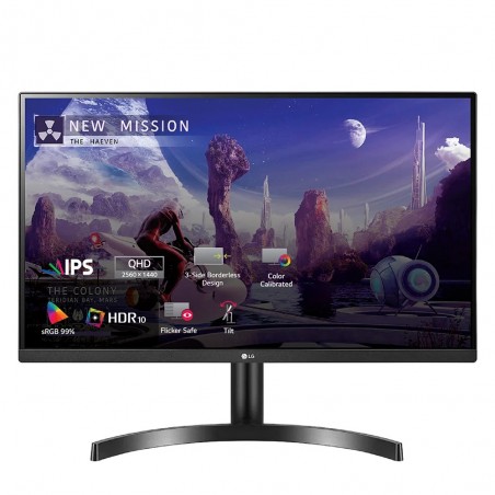 LG 27QN600 27" QHD, IPS, narrow bezel