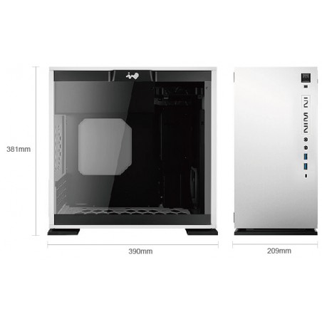 InWin 301C Black/White | Thùng máy | Voke Gaming Màu săc Trắng