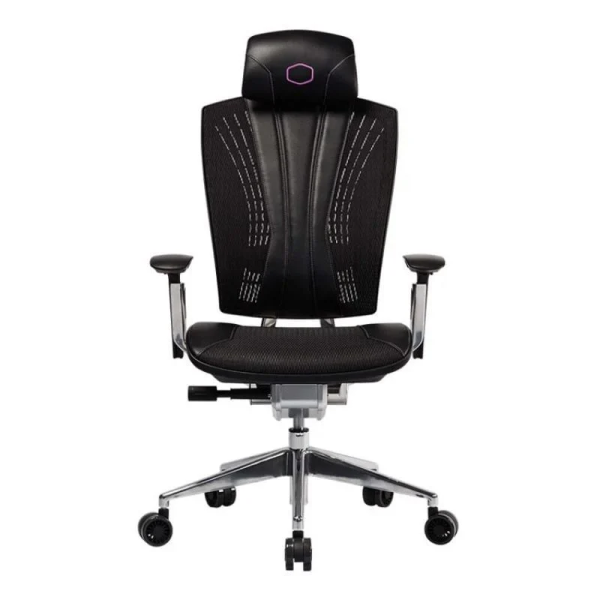 Cooler Master ERGO L Ergonomic Chair – Black, 3D Cast Aluminium frame, 2D Aluminium Armrest, Class 4 Gas Lift