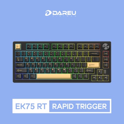 Bàn phím cơ Gaming DAREU EK75 RT Rapid Trigger (RGB, PBT Double Shot CHERRY profile, DareU Magnetic sw) | Voke Gaming |
