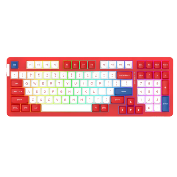 DAREU A98 PRO - RED WAVE (Triple Mode, Gasket Mount, RGB)