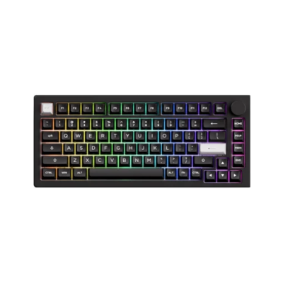 Bàn phím cơ MonsGeek M1 V5 VIA White On Black RGB/Aluminum/Rosewood | Voke Gaming |