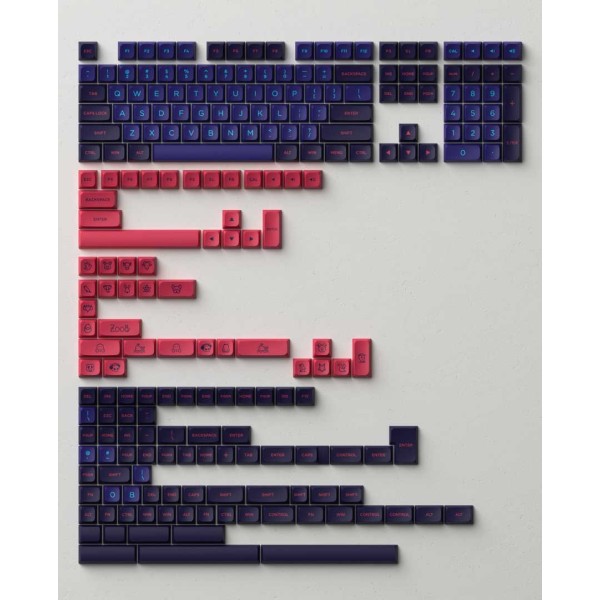 Keycap Akko Neon MDA PBT Double-Shot 227 Phím