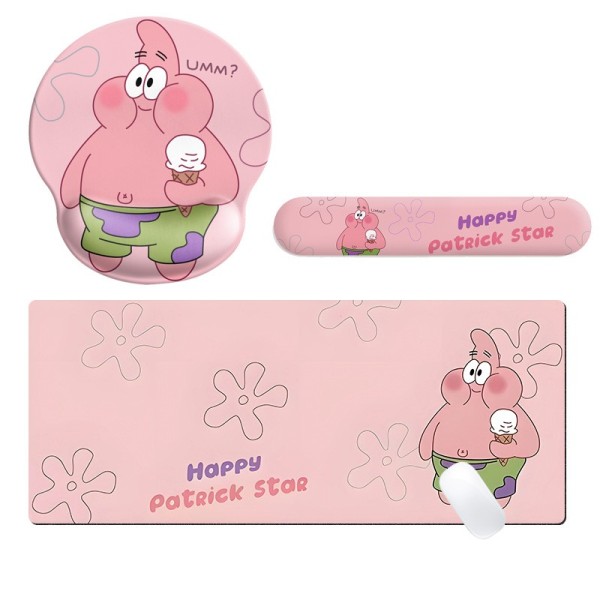 Combo bàn di chuột + kê tay + lót chuột sao biển cute