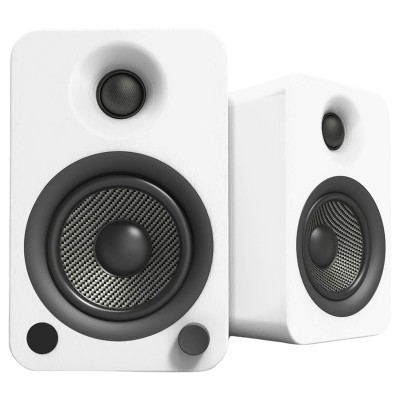 Loa để bàn Kanto YU4 Matte Black Powered Speakers with Bluetooth and Built-in Phono Preamp – 2.0 Speaker, Auto Standby and Start
