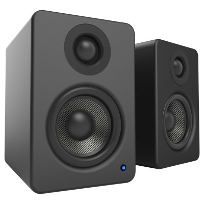 Loa để bàn Kanto YU2 Matte Black 2.0 Speaker, Class D Amplifier 100W, 3.5mm Mini-jack AUX USB DAC | Voke Gaming |