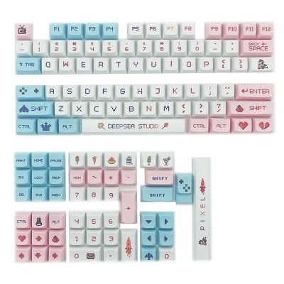 Keycap bàn phím cơ Pixel Wars XDA PBT Dyesub 125 Phím | Voke Gaming