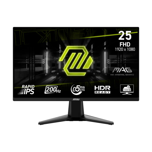 MSI MAG 255F E20 24.5″ FHD IPS 200Hz 0.5ms