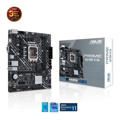 Bo mạch chủ Asus PRIME H610M-K D4 | Voke Gaming |